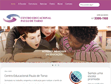 Tablet Screenshot of escolapaulodetarso.com.br